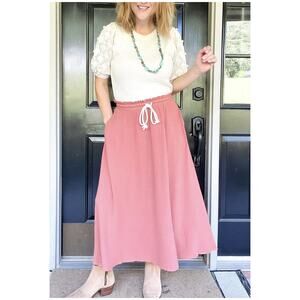 Pink Maxi Skirt